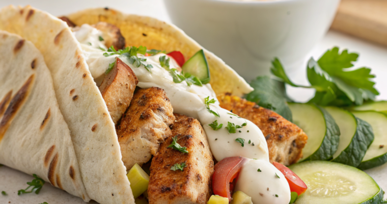 Garlic-Infused Chicken Shawarma