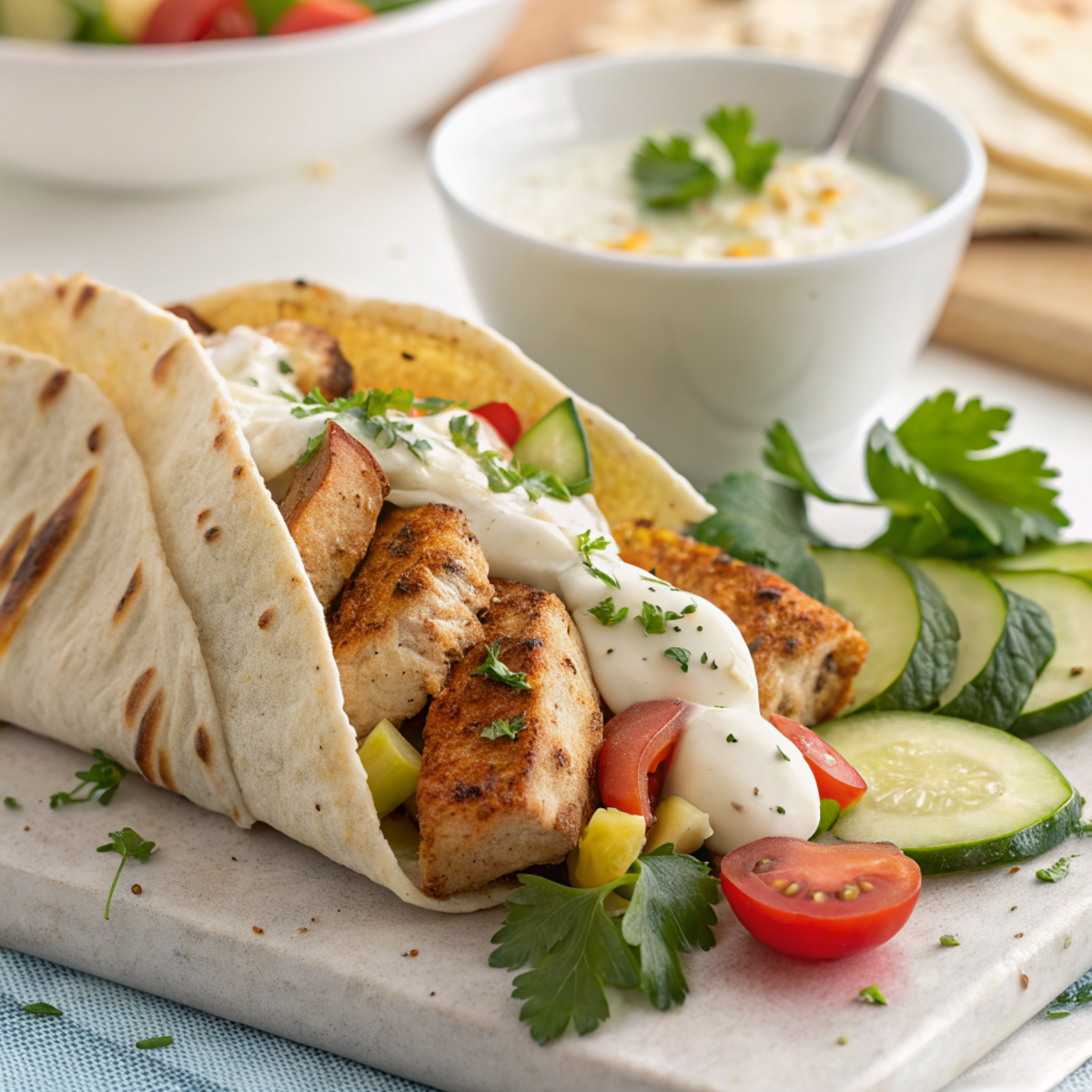 Garlic-Infused Chicken Shawarma