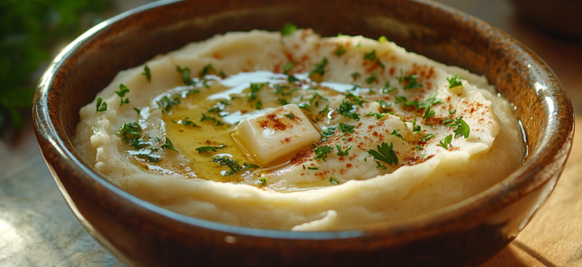 Roasted Garlic Parmesan Mashed Potatoes