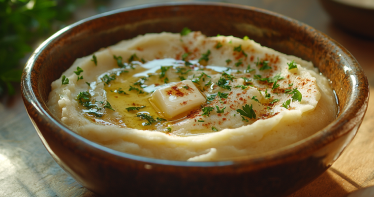 Roasted Garlic Parmesan Mashed Potatoes