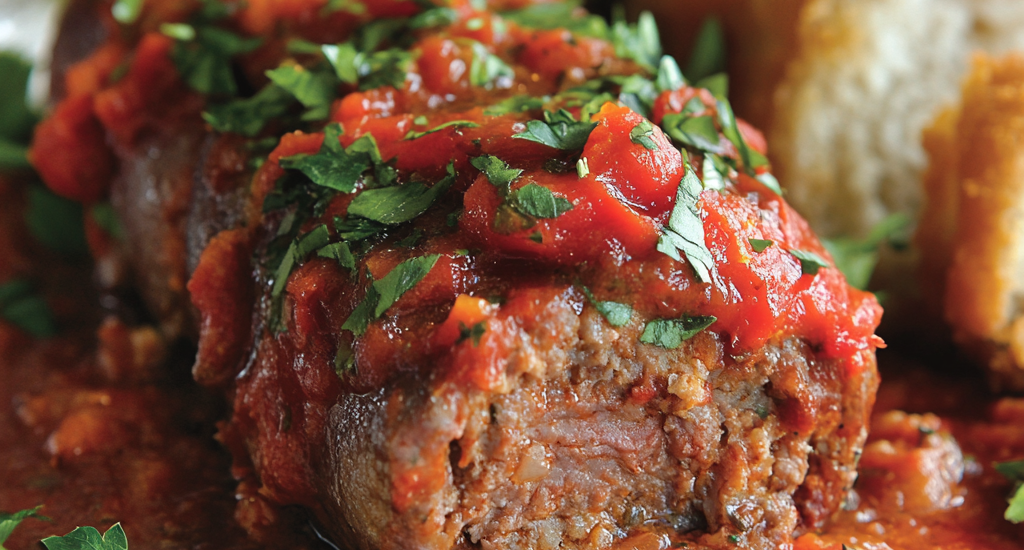 Italian Braciole with Red Peppers