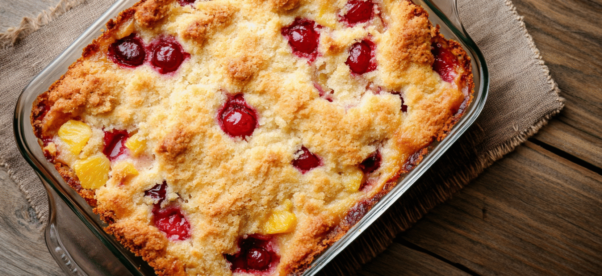 Classic Cherry Pineapple Dump Cake
