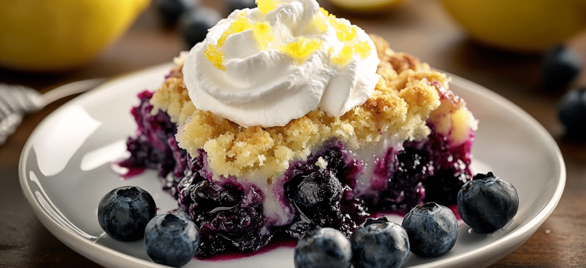 Lemon Blueberry Dump Cake