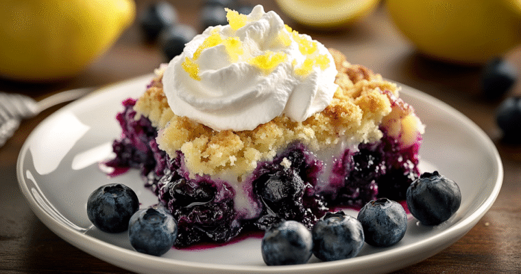 Lemon Blueberry Dump Cake