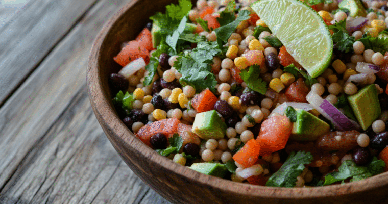 Cowboy Caviar Couscous Salad