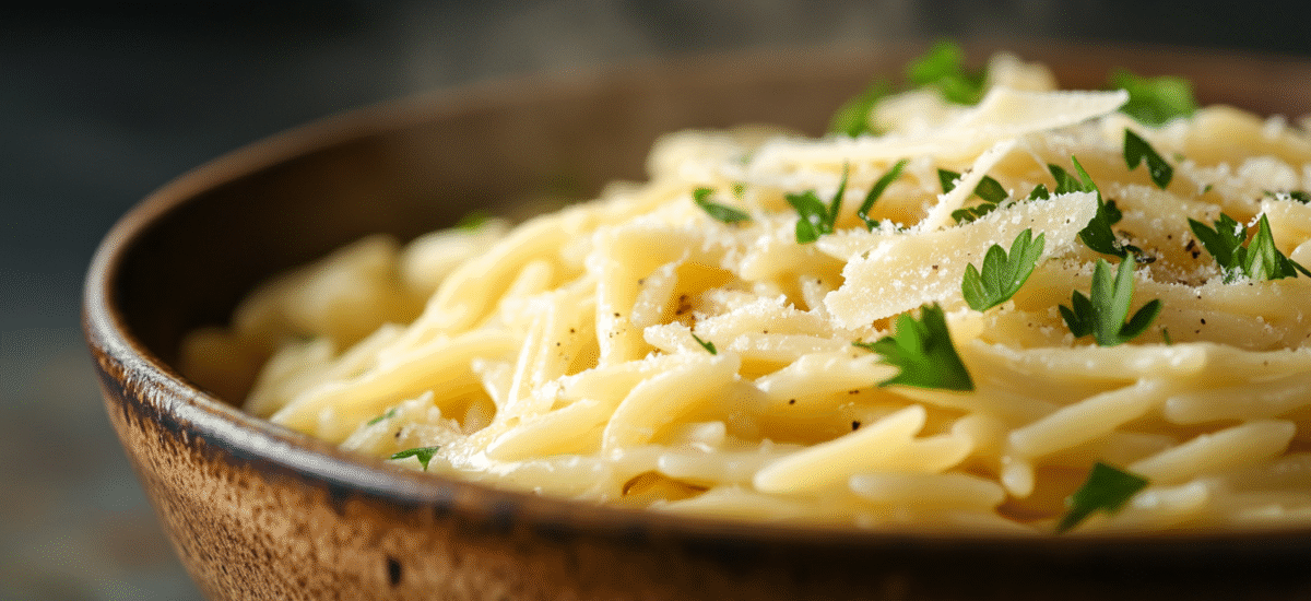 Garlic Parmesan Orzo