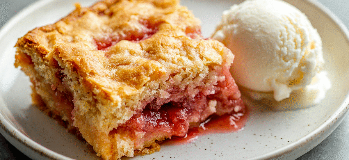 Strawberry Rhubarb Dump Cake