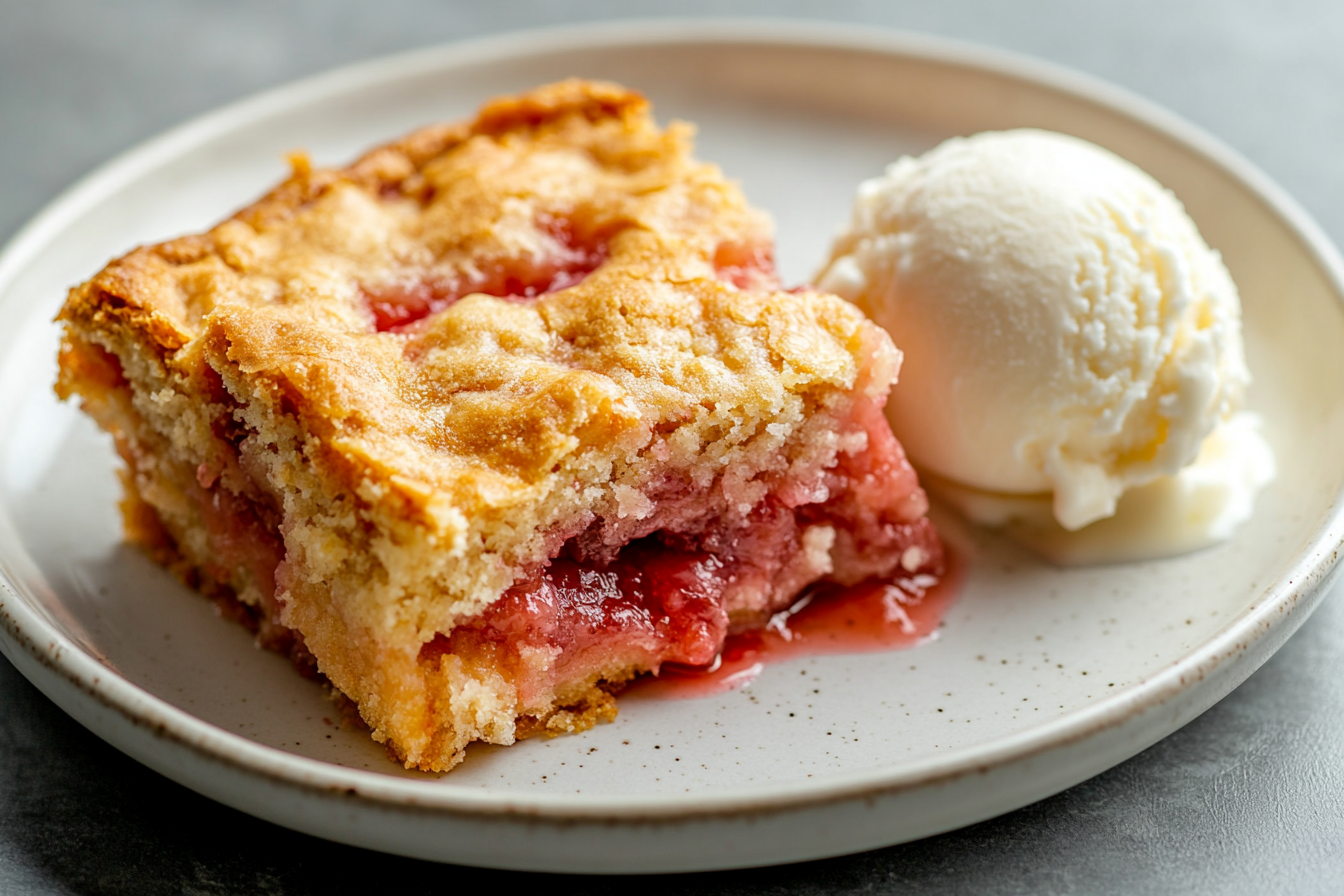Strawberry Rhubarb Dump Cake